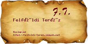 Felföldi Teréz névjegykártya